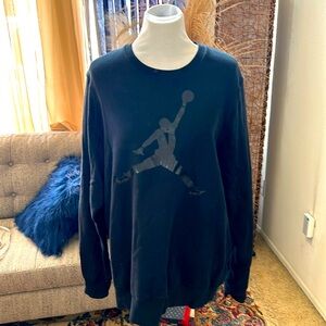 Jordan Black Tux Crewneck sweatshirt XL